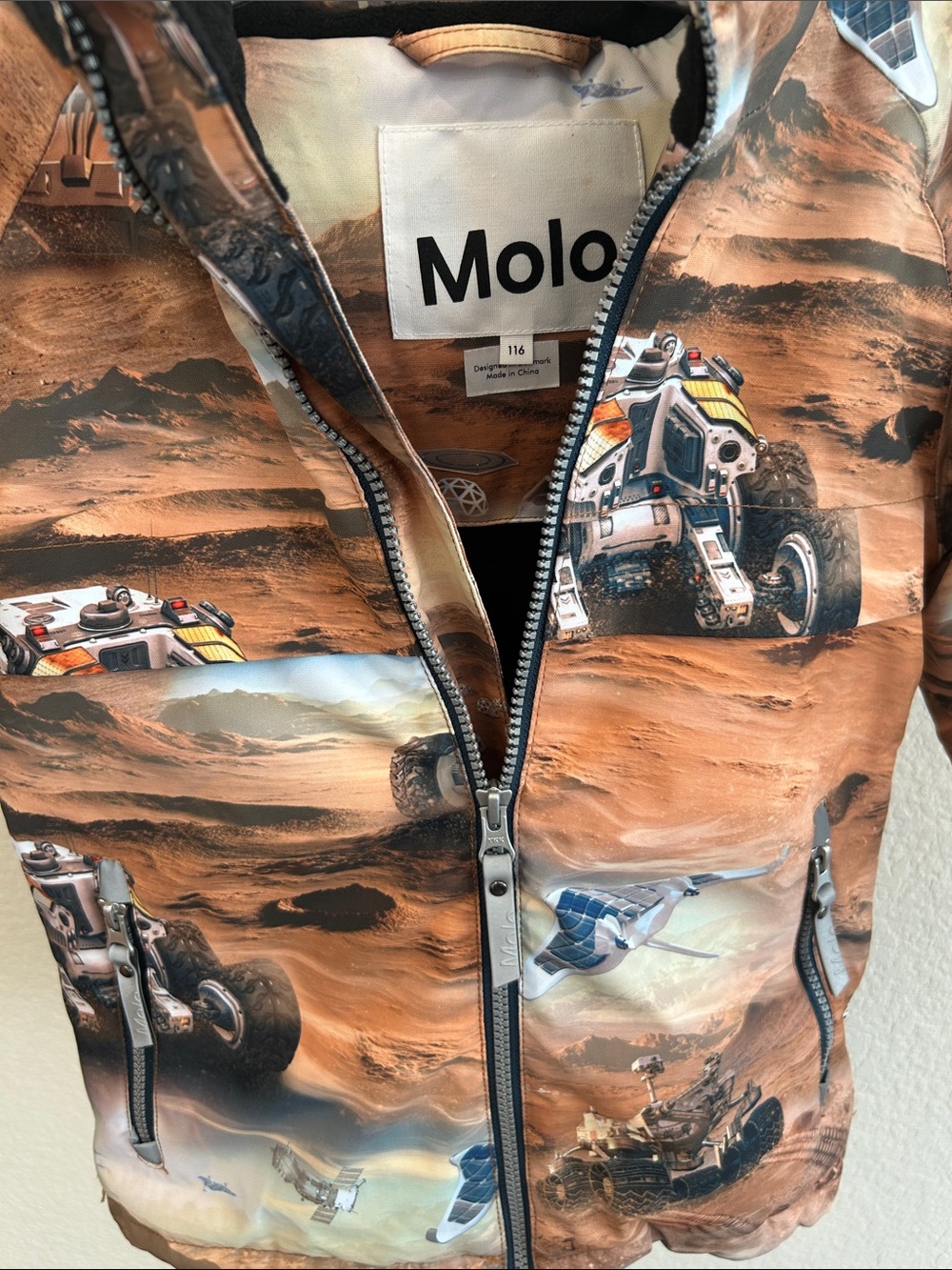 Boys Molo 4T hooded Mars ski/winter jacket - Picture 3 of 5